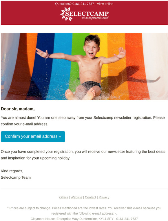 You're almost done, please confirm your email address