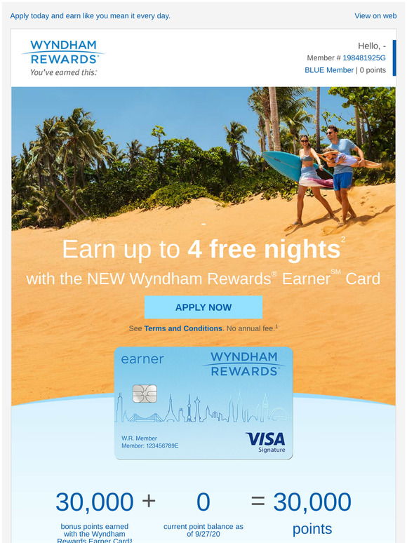 Wyndham Hotel Group: Get up to 4 Free Nights + No Annual Fee¹ with the ...