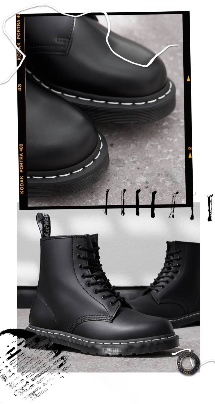 doc martens white stitching
