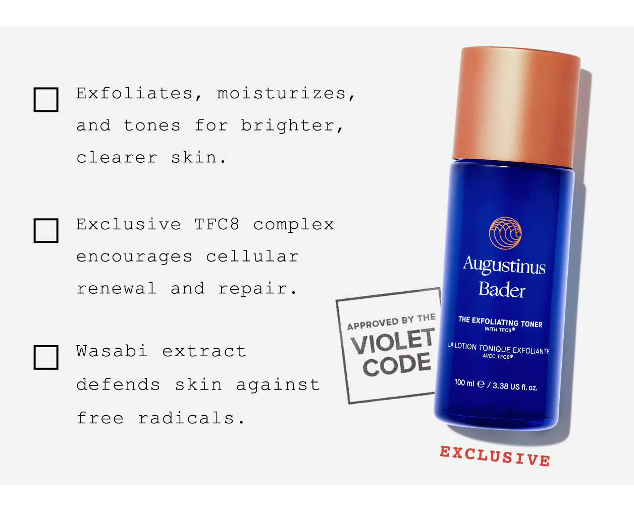 augustinus bader the essence exfoliating toner