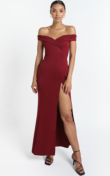 one for the money dress in wine
