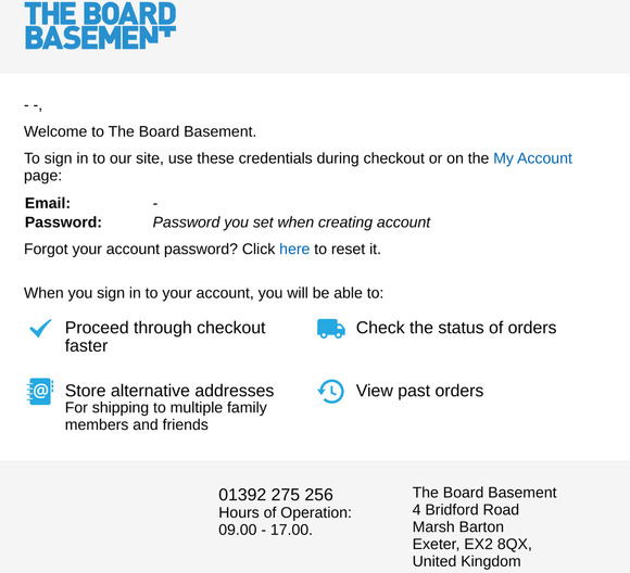 Welcome to The Board Basement
