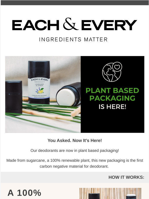 Each & Every Plant Based Packaging is Here! Milled