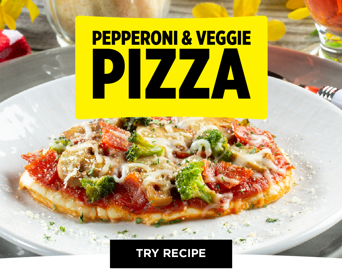 Dollar General Easy Pepperoni and Veggie Pizza Dinner. Milled