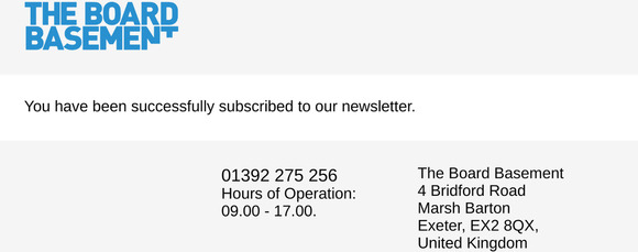 Newsletter subscription success