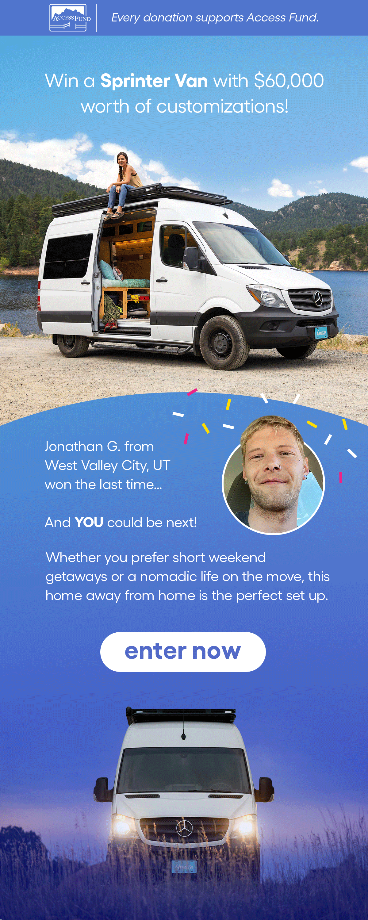 omaze van winner