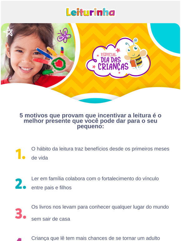 5 motivos para começar a incentivar a leitura dos pequenos