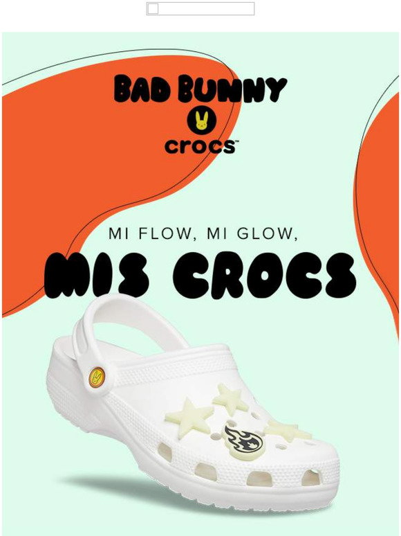 finish line bad bunny crocs