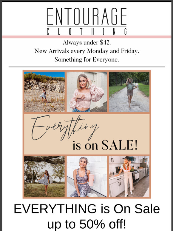 Up to 50% off EVERYTHING!