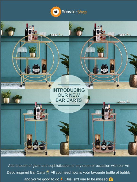 Introducing our new Bar Carts just for you😍