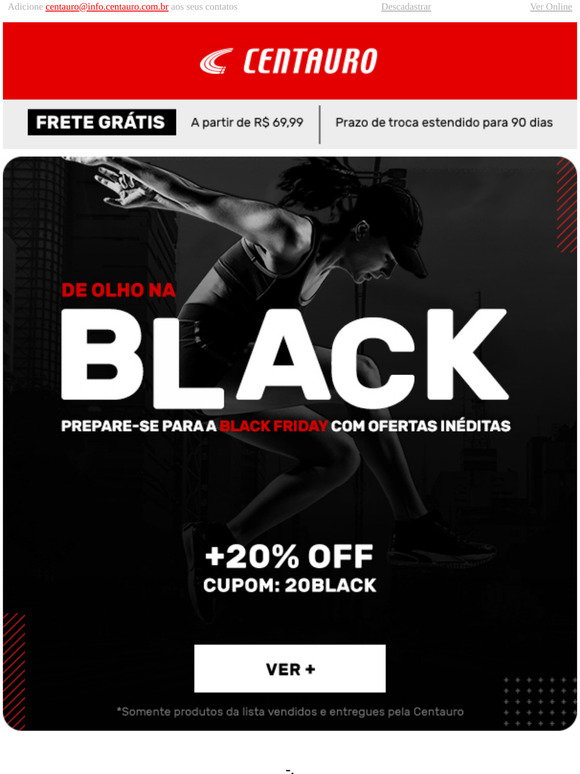 Centauro: Ansioso para a Black Friday? Nós estamos! | Milled