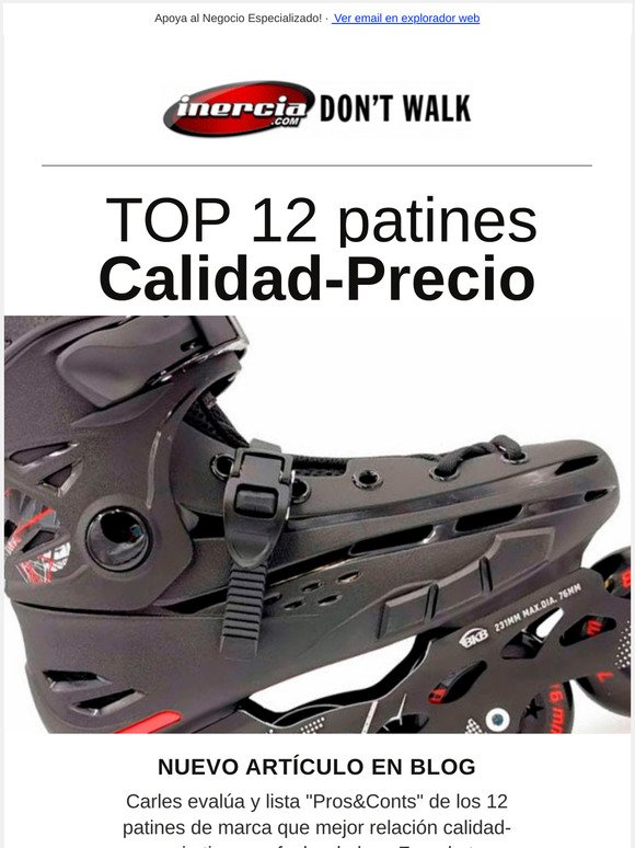 TOP 12 PATINES EN LÍNEA DE MARCA CON MEJOR RELACIÓN CALIDAD-PRECIO