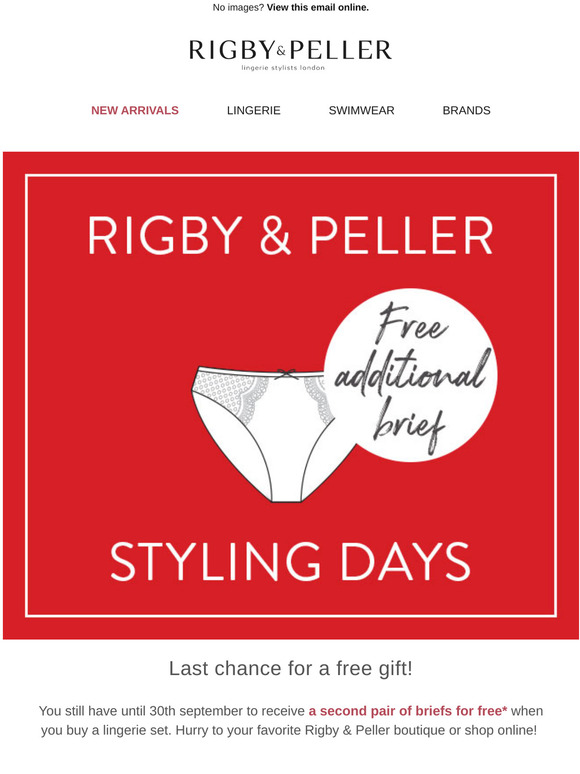 Rigby & Peller Styling Days are almost over ⏱️ Last chance for a free gift