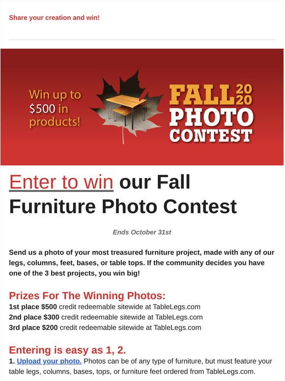 Enter To Win Our Fall Photo Contest!