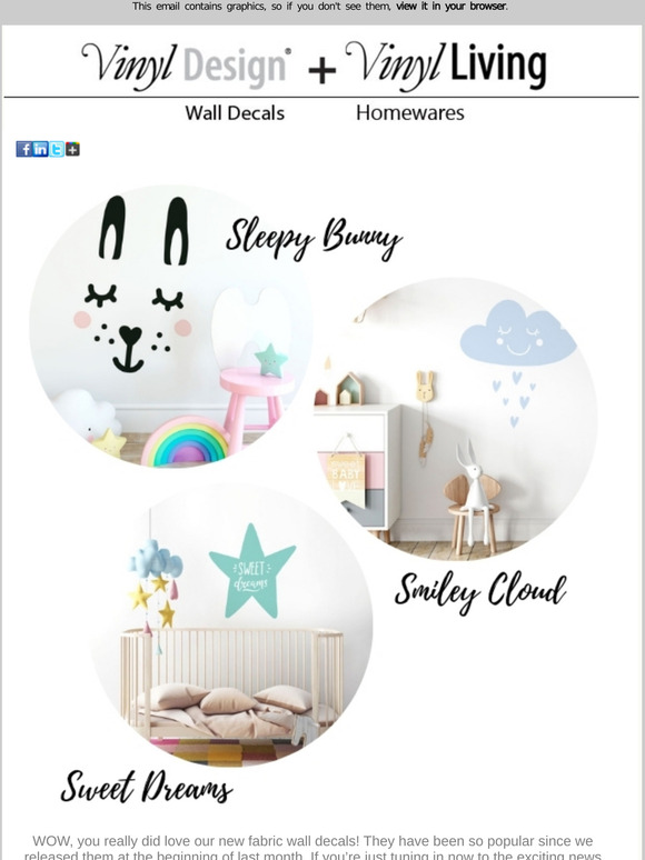 Did you notice what else is NEW in our range of kids wall decals?!