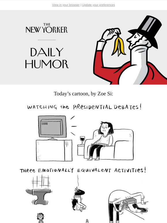 The New Yorker: Daily Humor: Wheel of Coping Mechanisms | Milled