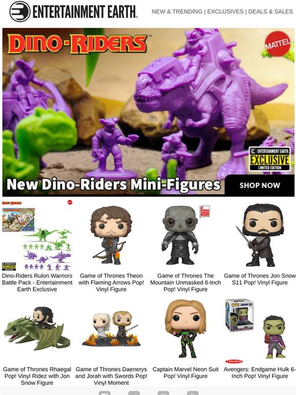 entertainment earth dino riders