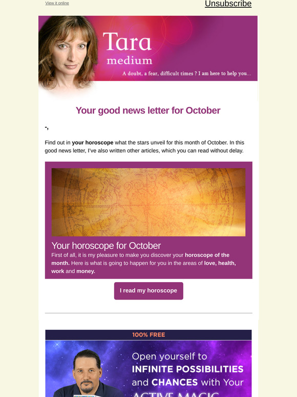 My October good news letter for you, -