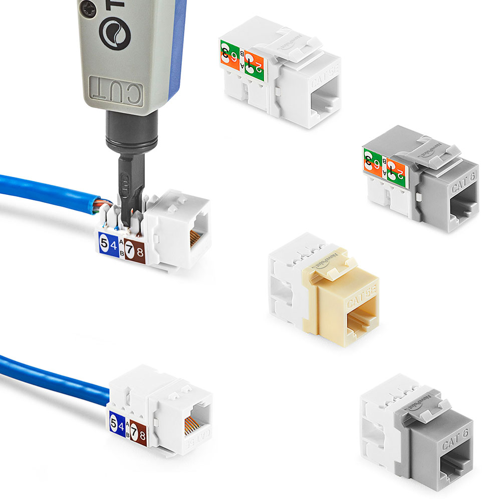 NavePoint NEW 90 & 180 Degree Keystone Jacks Milled