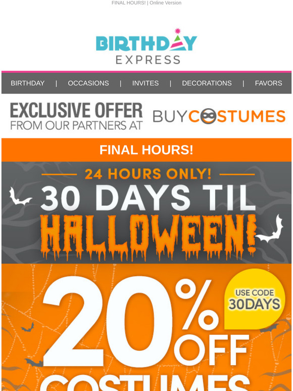 Birthday Express Email Newsletters Shop Sales, Discounts, and Coupon Codes