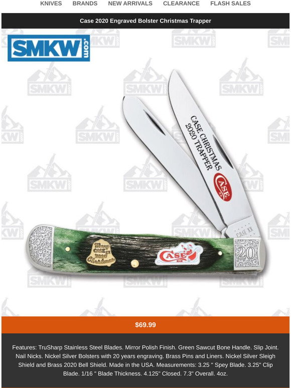 Smoky Mountain Knife Works The Case Christmas Trapper has ARRIVED