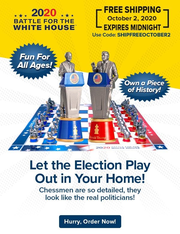 Bulbhead 2020 Kampf für Die Weiß Haus Schachspiel 