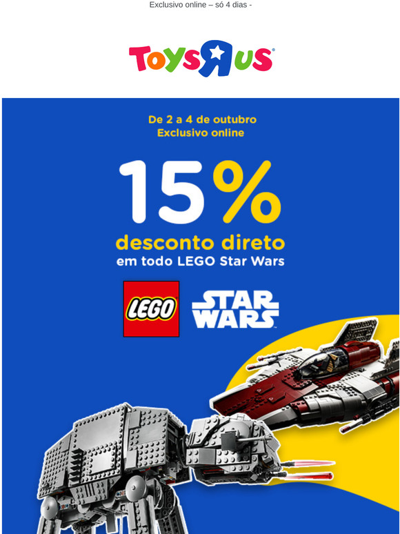 15% desc. em LEGO Star Wars 🔝