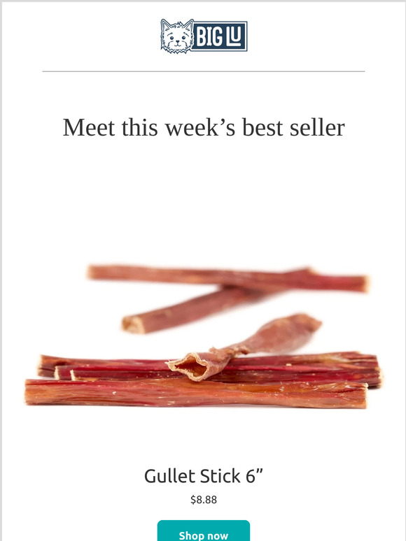 This Week's Best Seller! Yummy Gullet Sticks!