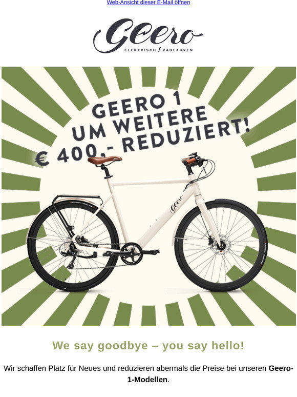 Geero 2 Original-Comfort „Cream“ - Geero E-Bike - elektrisch Radeln