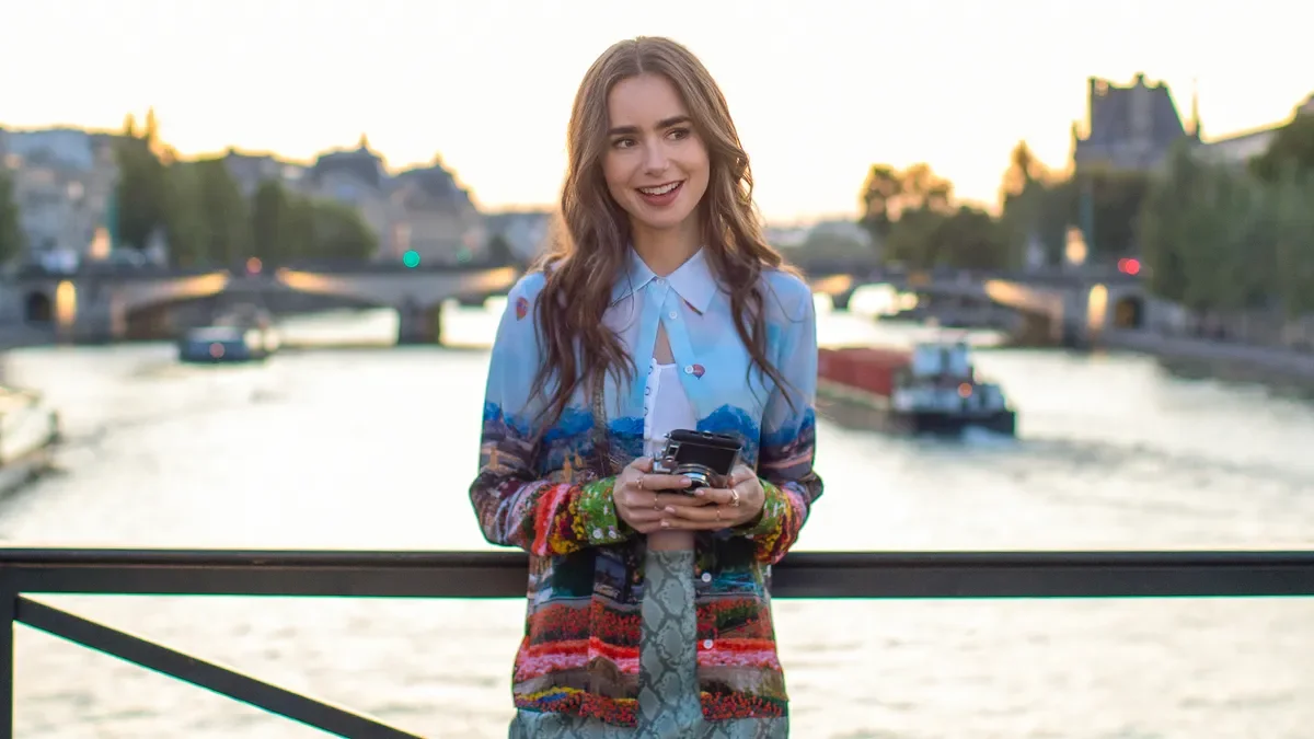 Lily Collins plays the titular character in Netflix's fish out of water tale, "Emily in Paris," currently streaming.