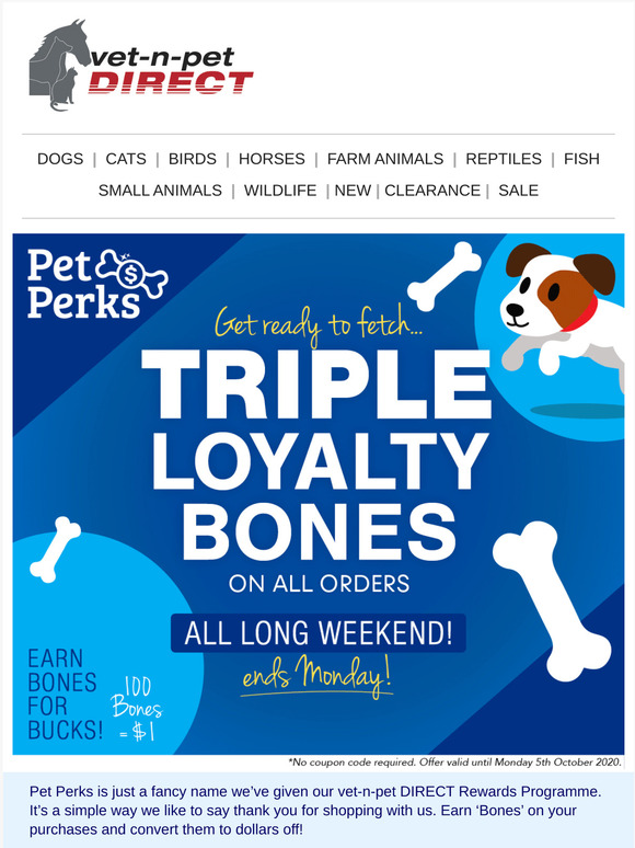 Triple the Rewards all Long Weekend! 💰💰💰