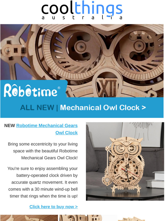 robotime owl clock