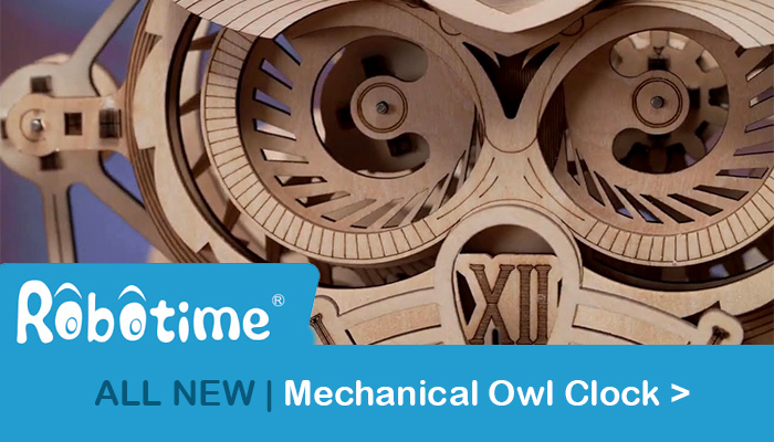 robotime owl clock