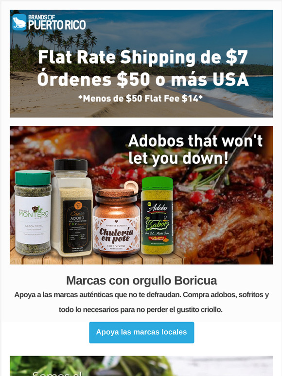 Brands of Puerto Rico 100 authentic Adobos & Sofritos from Puerto