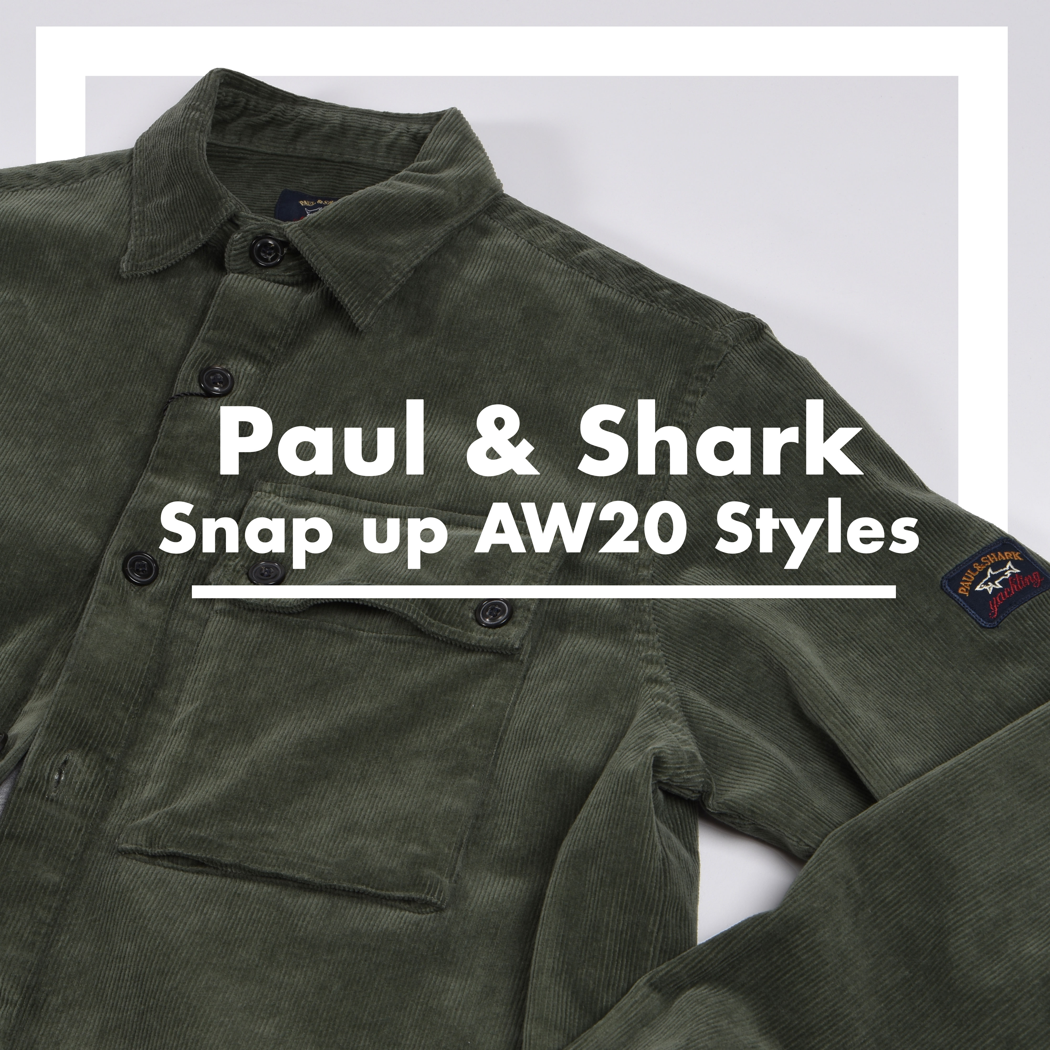 paul and shark corduroy overshirt