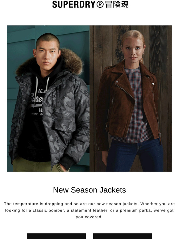 superdry jacket temperature