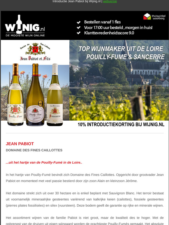 Introductie Jean Pabiot - Pouilly-Fumé & Sancerre wijnen