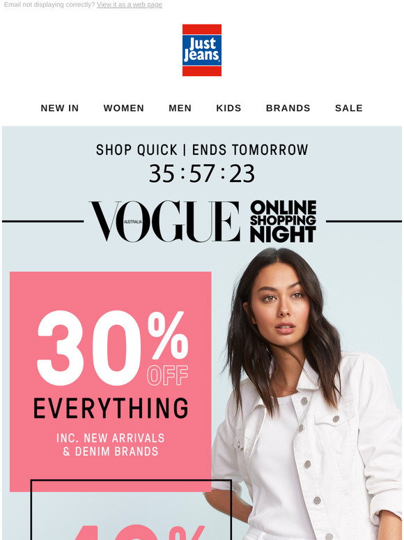 Just Jeans: Shop NEW now with Vogue 