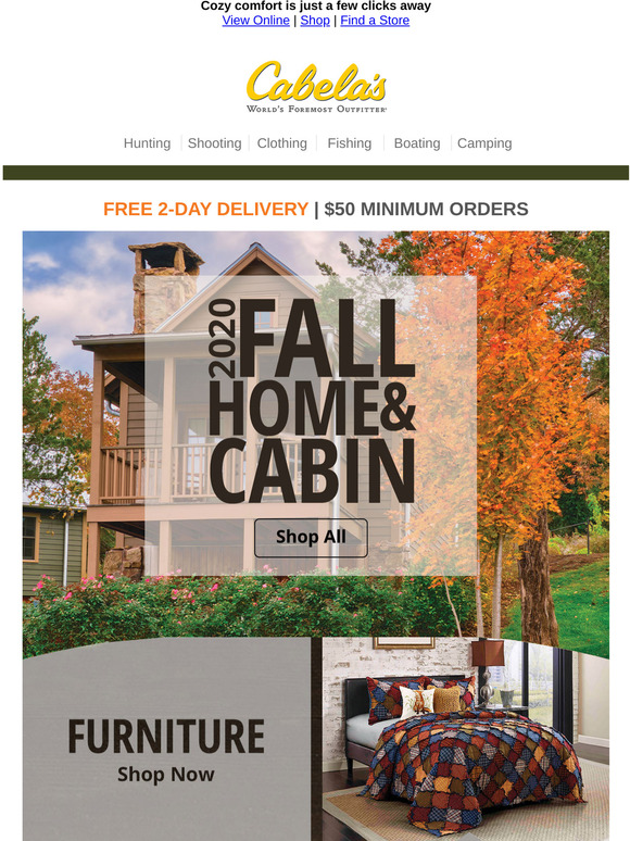 Cabela's Home decor that brings all the coziness of fall Milled