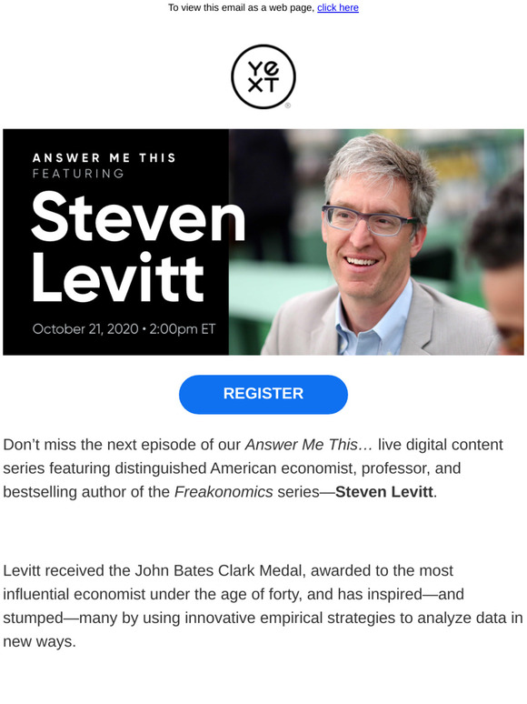 You’re invited | Answer Me This... ft. Steven Levitt