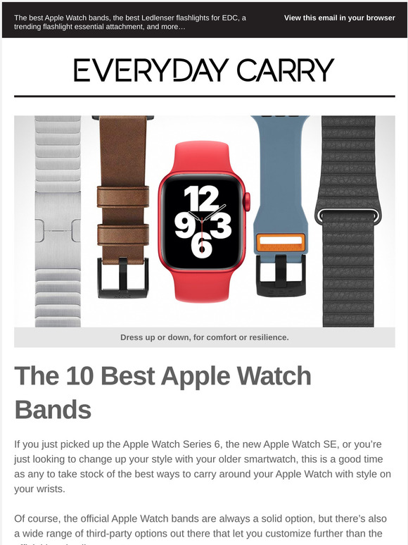 Everyday Carry The Best Watch Bands for Your New EDC Smartwatch ⌚ Milled