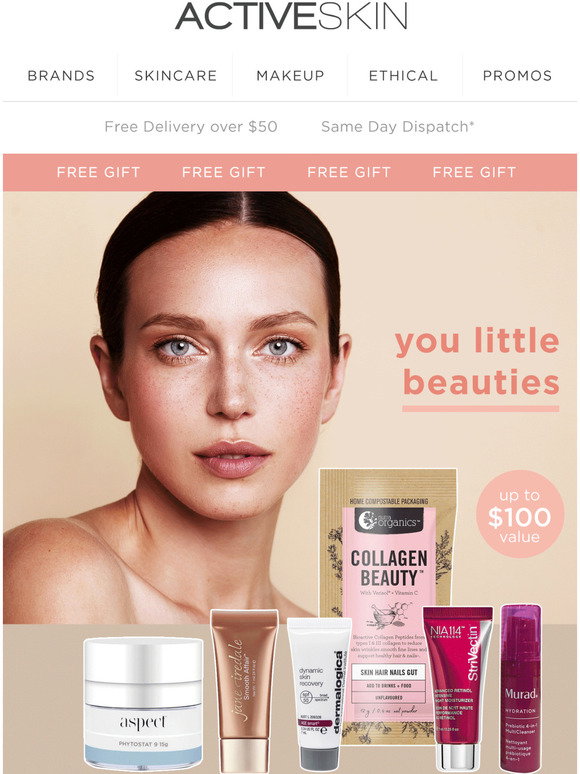 Activeskin: Choose your free 6pc Skincare Kit 💝 | Milled