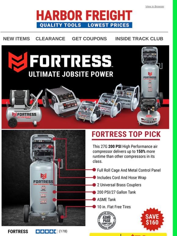 Harbor Freight Tools Fortress Ultimate Jobsite Power Milled