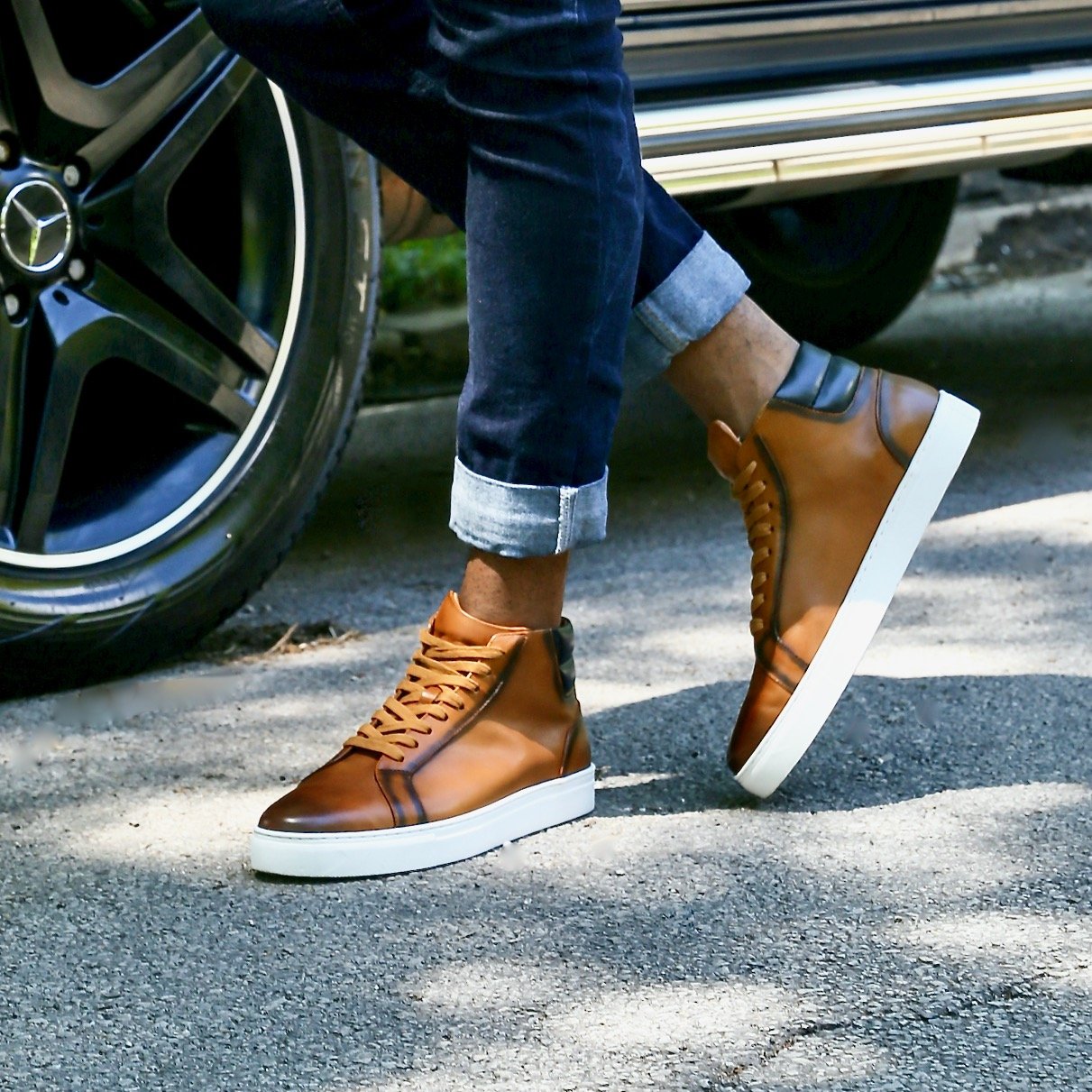 Marc Nolan: The OG Leather High-Top Sneakers | Milled