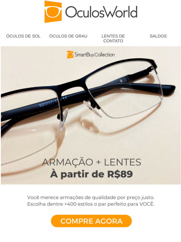 Seus novos óculos te aguardam