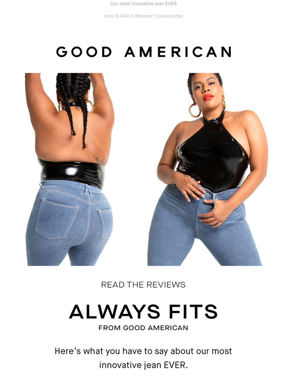 women's good american always fits jeans