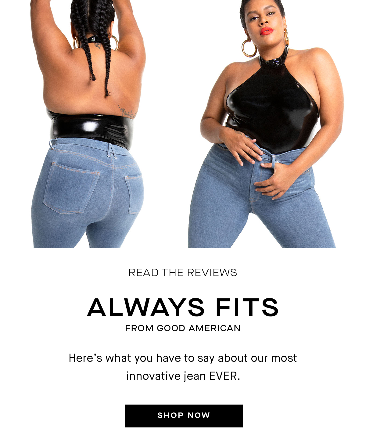 always fits jeans