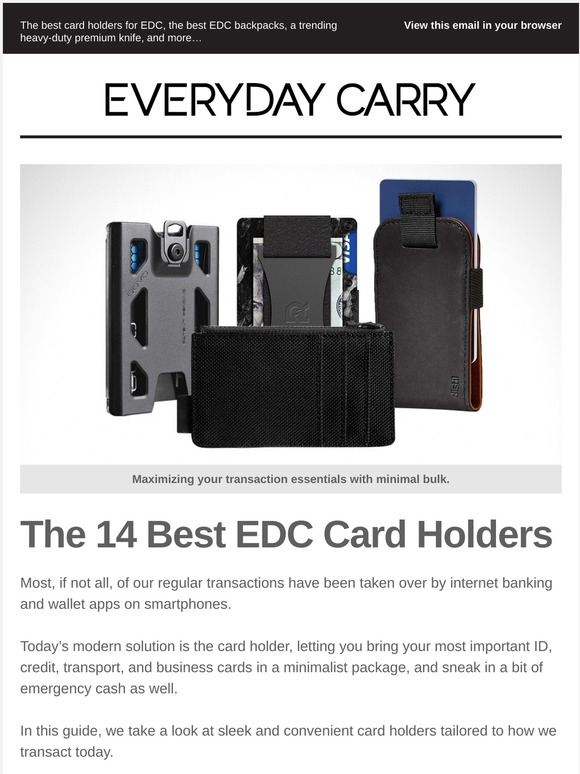 Everyday Carry The Best Card Holders for EDC 💳 Milled