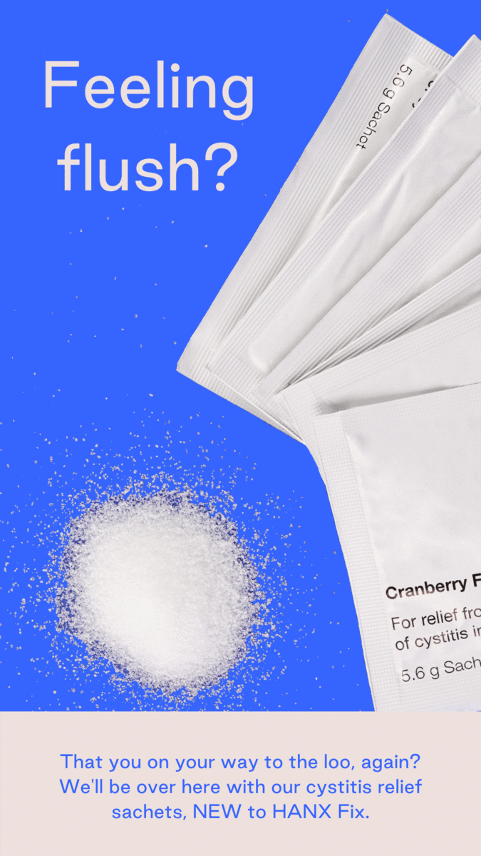 Hanx UK Cystitis? Sachet away... 👋 Milled