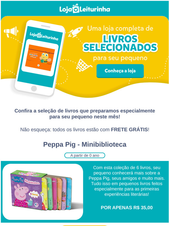 3 opções para completar a biblioteca do seu pequeno! 🧡